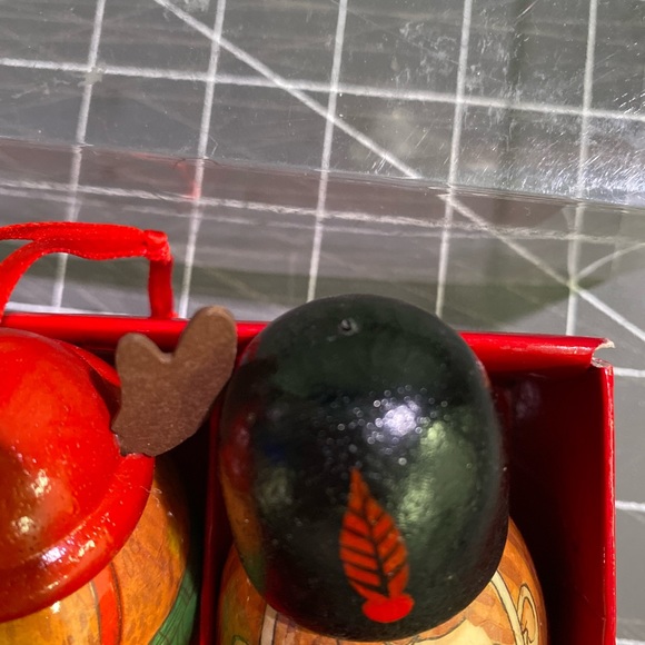 4 Vintage Decoupage Christmas Ornament Santa Reindeer Snowman Soldier - Picture 8 of 10